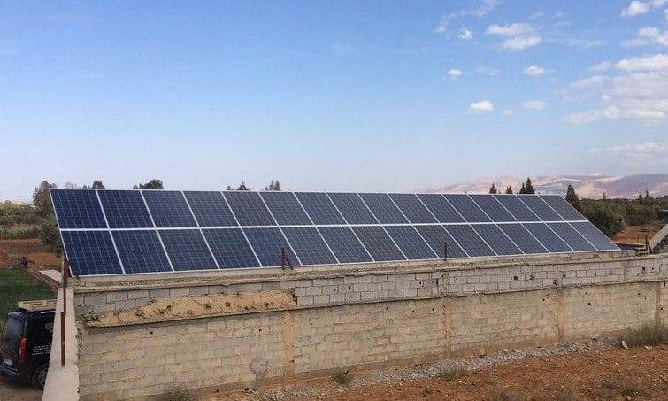 installation pompage photovoltaïque variateur pompe SAER 7.5ch Maroc